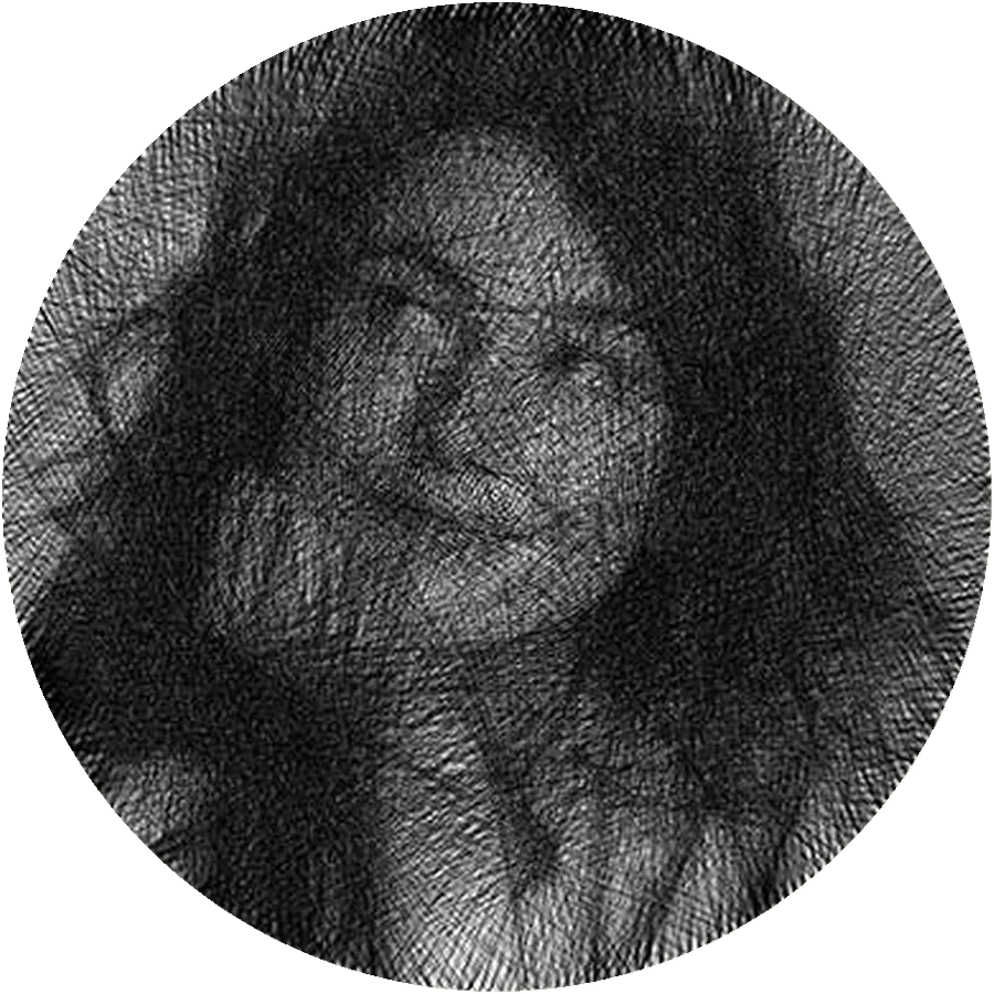 Your Threado — the same photograph rendered in thread